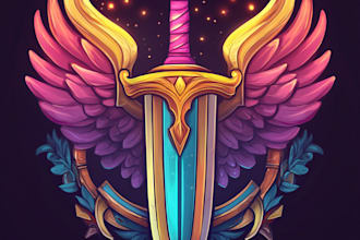 design awesome rpg fantasy or sci fi logo for you