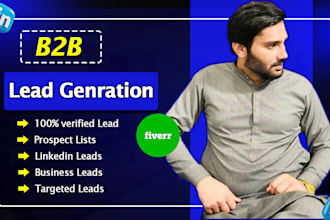 b2b lead generation, prospect list, linkedin, and email list building