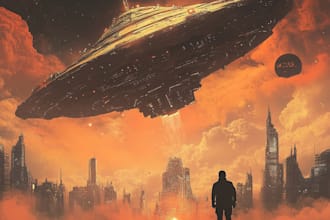 make a sci fi illustration for you