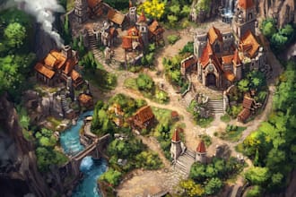 make your fantasy map for rpg, novels and games