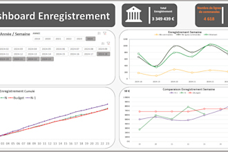 a custom excel or power bi dashboard for your business