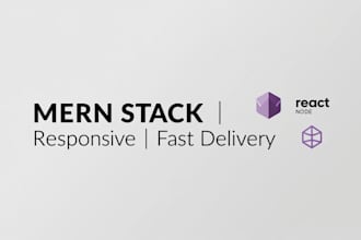 develop a mern stack website with react, node, mongodb