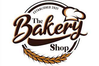 design a modern bakery logo with original concept