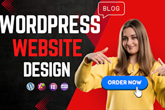 design business website and blog with wordpress and elementor