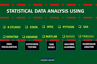 do all statistical data analysis using spss,r,stata,python