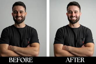 do professional headshot retouching and portrait retouching