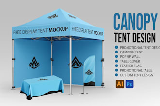 creat a professional canopy tent design for you
