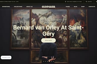 do art gallery business website