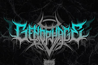 design a professional and detailed death metal logo