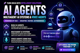 build ai agents, multiagent ai systems, voice agent and agentic rag