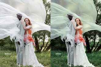 do wedding photo editing color correction