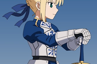 draw custom anime illustrations or fanart
