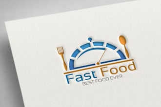 design restaurant pizza bbq food logo and food truck design