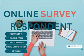 reach 1000 USA UK online survey respondents for questionnaire polls form filing