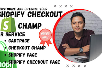 customize checkout champ landing,integrate shopify cart page with checkout champ