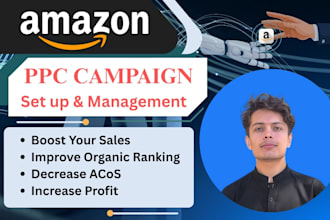 set up amazon PPC campaigns, optimize sponsored ads, manage amazon advertising