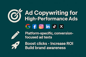 write ad copies for google and social media platforms