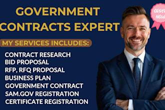 do professional bid proposals, rfps and capability statements for gov contracts