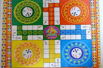 design ludo game, chess game, monopoly board game, multiplayer card game