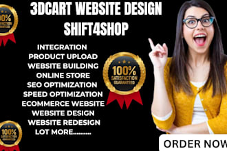 do 3dcart website design shift4shop website development for ecommerce website