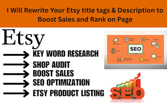 rewrite your etsy title tags and description to boost sales and rank on page