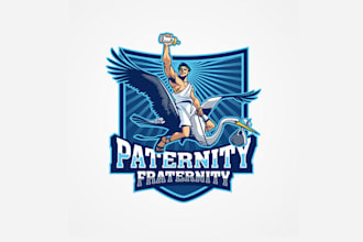 design particular major league style logo for new dads