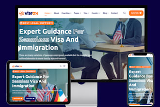 immigration website green card visa application law firm travel tourism website