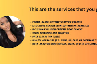 conduct a comprehensive systematic review and meta analysis for your research