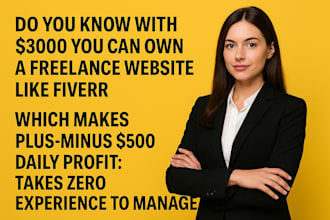 build you a freelance website platform like fiverr to earn passive income