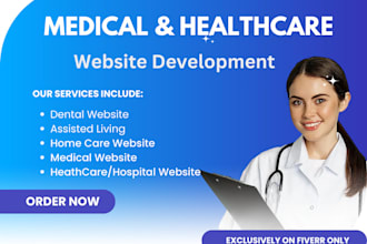 design medical, healthcare, dental, assisted living, home care website