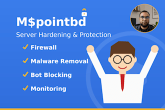 harden your linux server against bots, malware and threats