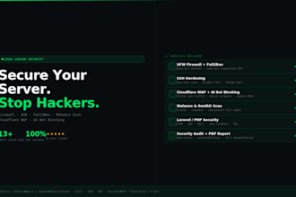 harden your linux server against bots, malware and threats