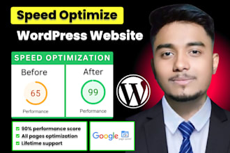 speed up and optimize wordpress website to increase google pagespeed insights
