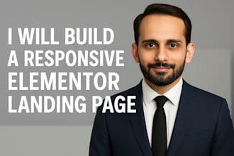 build a responsive elementor landing page