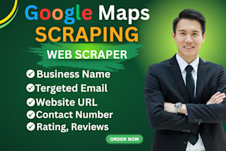 do google map scraping with verified emails, b2b lead generation and web scraper