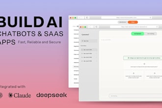 develop ai chatgpt mobile app or website ai saas app or ai chatbot ai agent