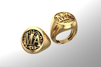 create attractive 3d jewelry design and realastic renders