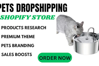design pet store pet website shopify store shopify pet store dropshipping store