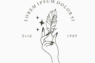 design a gorgeous boho logo in illustrator design