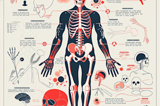 do medical, scientific and biology illustrations for you