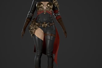 model a 3d metahuman character, unity game model, mascot, 3d sculpting, rigging