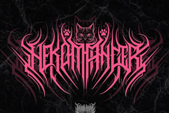 draw any metal band logo