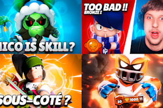 design a professional thumbnail brawl stars