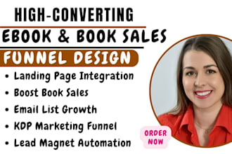design high converting ebook sales funnel landing page on systeme io clickfunnel