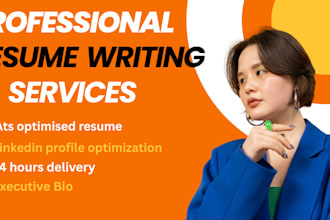 upgrade and write professional resume cv cover letter linkedin optimization