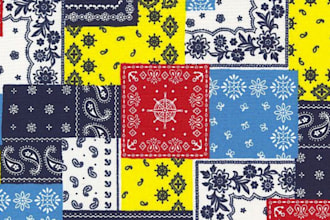 create bandana, paisley, scarf design, mandalas, seamless pattern design