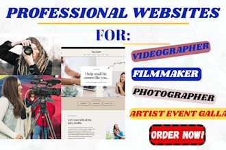 design photographers videographers filmmakers photography  event artist website