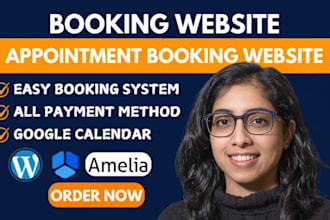 build wordpress appointment booking website install, fix amelia booking plugin