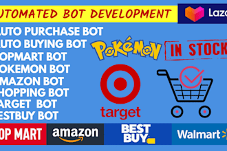 create auto purchase bot, auto checkout bot, bestbuy bot, amazon bot, target bot