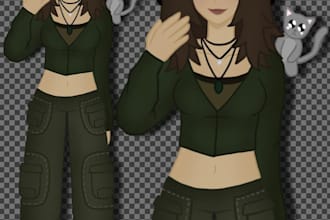 build roblox character, models,outfit, cartoon animation